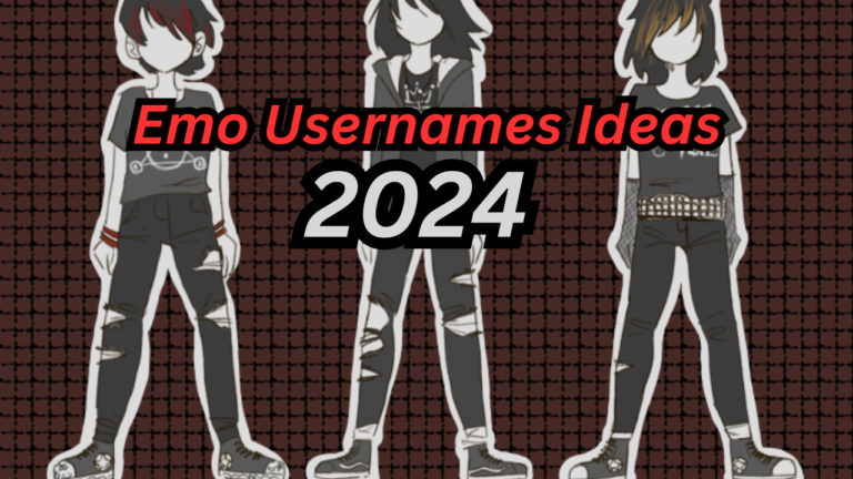 50+ Cool & Catchy Emo Usernames Ideas 2024