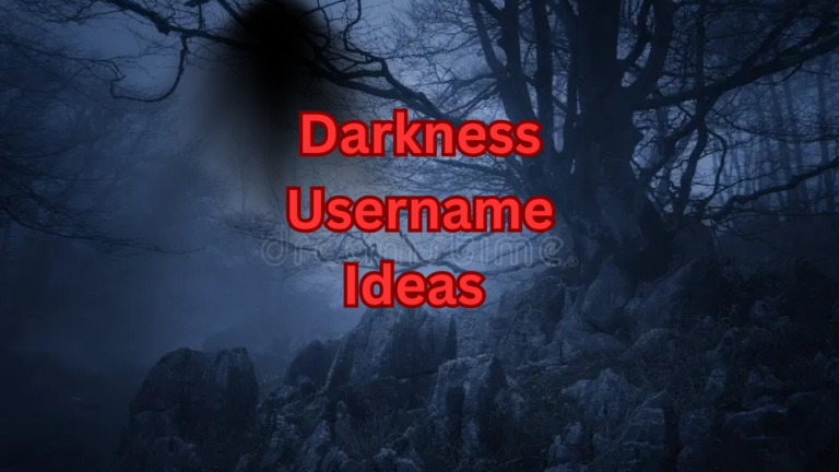 250+ Aesthetic Darkness Username Ideas 2024